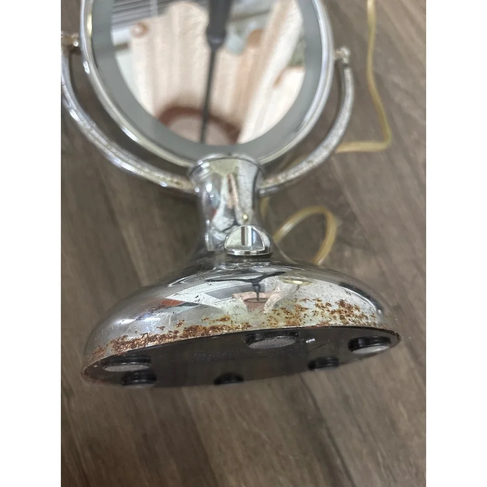 Conair Reflections Lighted Vanity Mirror Chrome BE18LCX 4 Settings Swivel Oval